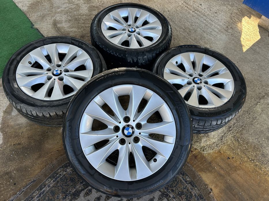 5x112 17 за BMW E60 61 7,5j ET 20 със летни гуми 7мм hankook