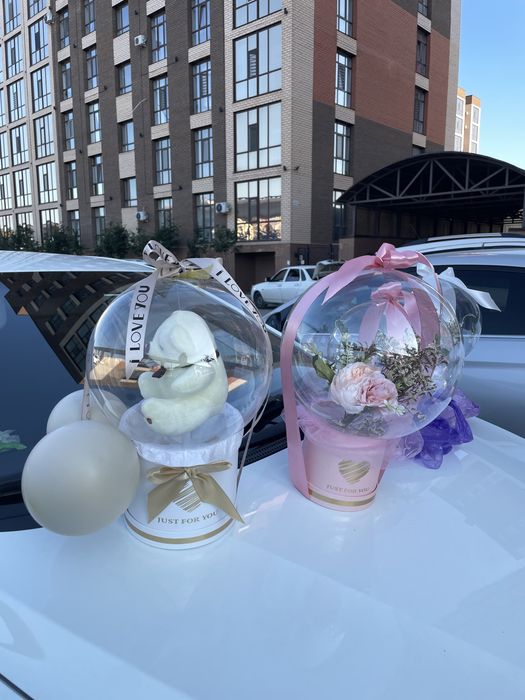 Оригинально «Цветы в шаре»