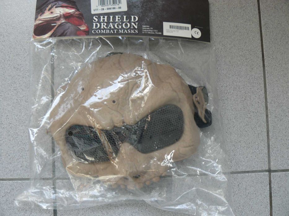 Masca Protectie Airsoft MAS-59 SHIELD DRAGON Noua, Culoare TAN