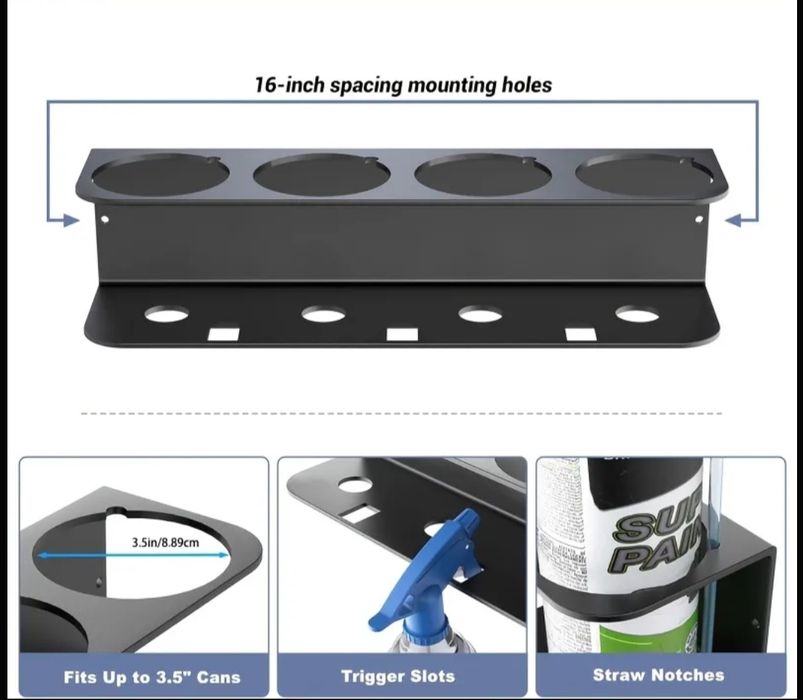 Метален стелаж за спрейове