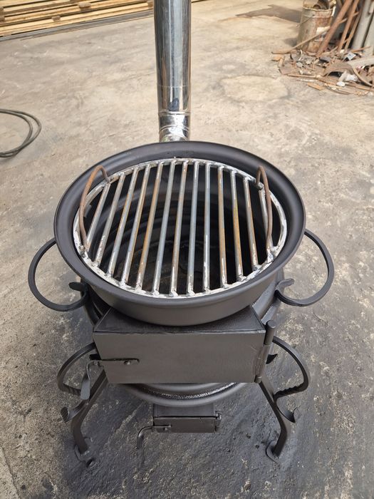 Печка для казана + решётка гриль