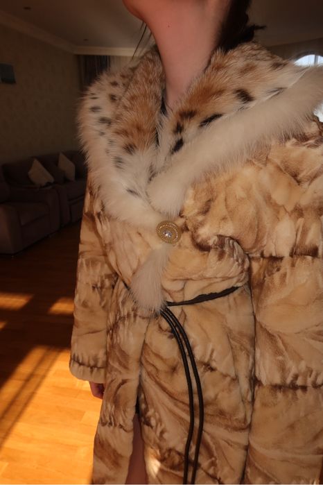 Шуба из стриженной норки