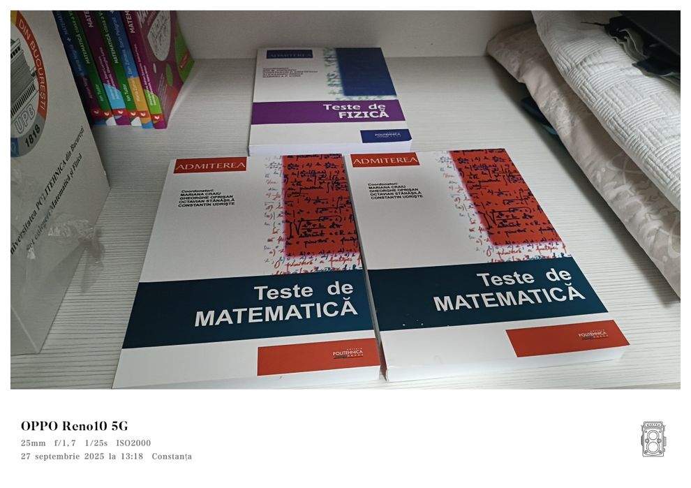 Culegeri matematică și fizică pentru admiterea la politehnică
