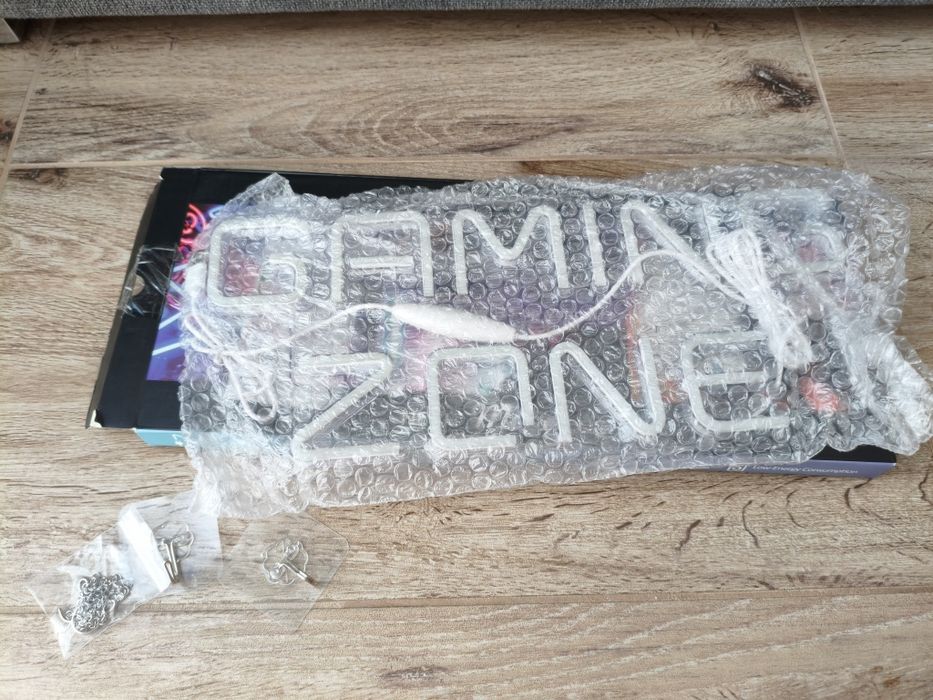 Neon LED Gaming Zone – lumină albastră decor – nou