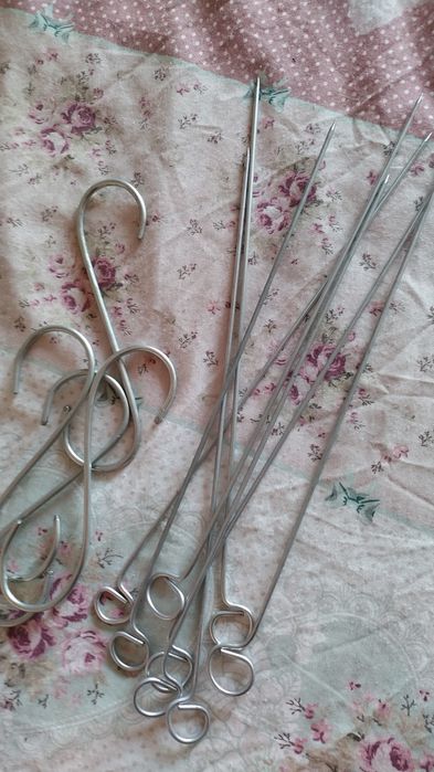 Дърводелски рендета стари и метални шишове и куки