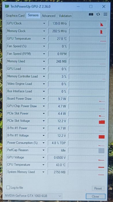 Nvidia GeForce GTX 1060 6GB GDDR5 192bit / MSI Gaming X