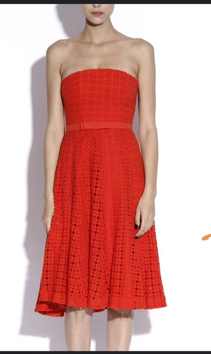 Pret FIX Vand rochie din dantela crosetata, cu sacou NISSA marimea 48