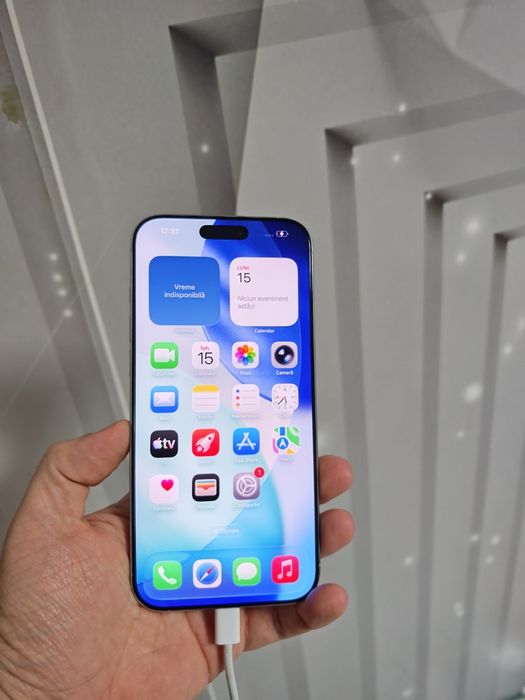 iPhone 16 Pro Max Silver Ca Nou 256GB totul original liber retea.