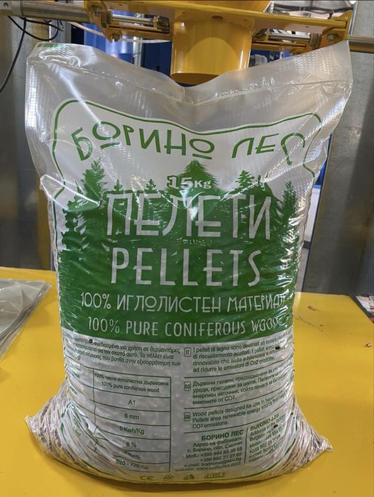 Пелети 100% Иглолистни  клас А1 EN+
