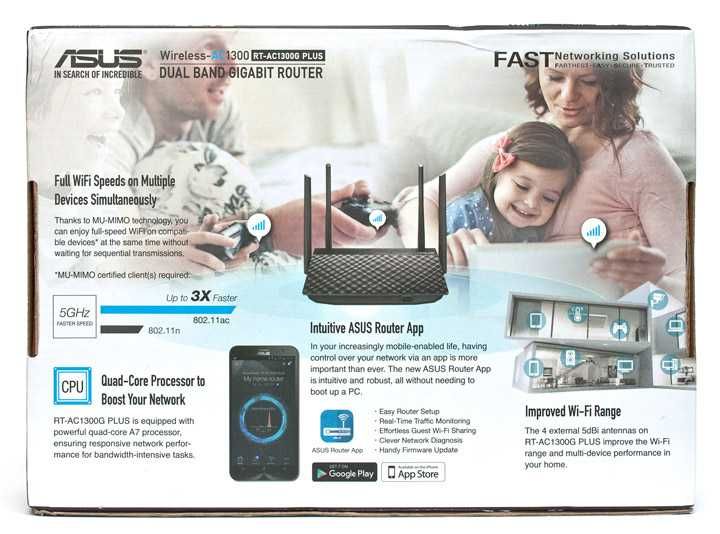 Vând router wireless Asus RT-AC1300G plus