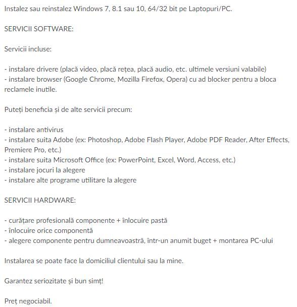 Reparatii PC | Laptop | Instalare Windows | Router | PS4 PS5 XBox