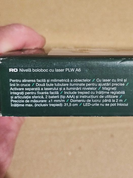 Nivelă laser Parkside PLW A6 cu trepied magneti laser linie si cruce