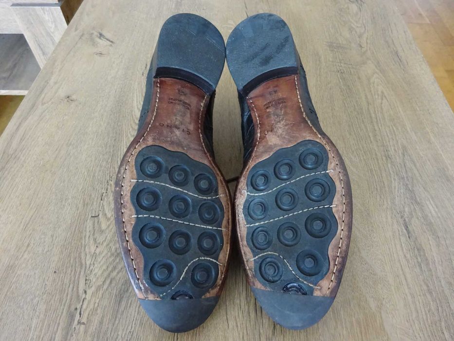 GIANO Italia VERO CUOIO Pantofi din Piele Autentică Lăcuită Bărbați 43