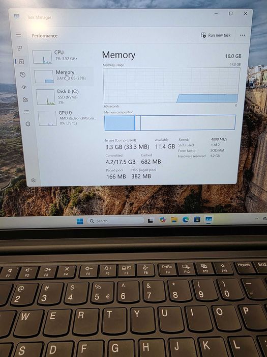 Hope Amanet P4 Laptop Lenovo ThinkPad E14 GEN6 RYZEN 5-5735HS 16GB RAM