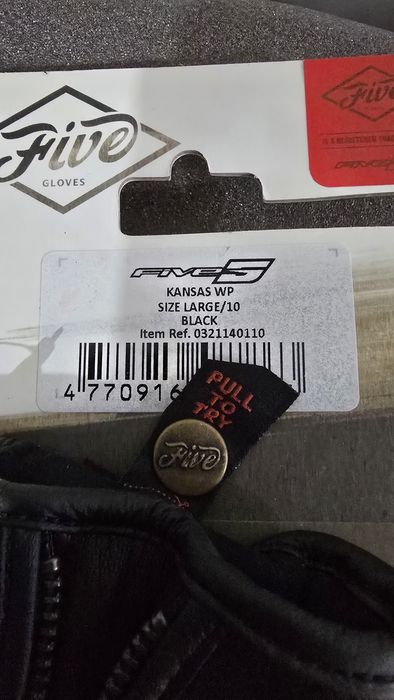 Mănuși moto piele Five Kansas WP