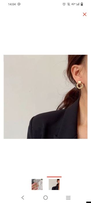 Серьги модные стильные