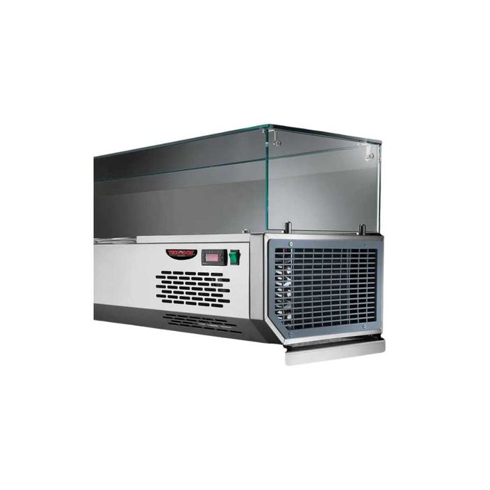 Саладе с гранитен плот и витрина 1/4 GN SLV03VR414VD