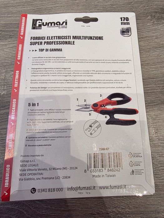 Foarfeca pentru electricieni 5 in 1 Fumasi  230847