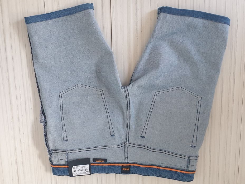 Hugo Boss Candiani Slim Fit 36 НОВО ОРИГИНАЛ Мъжки Къси Дънкови Панталони