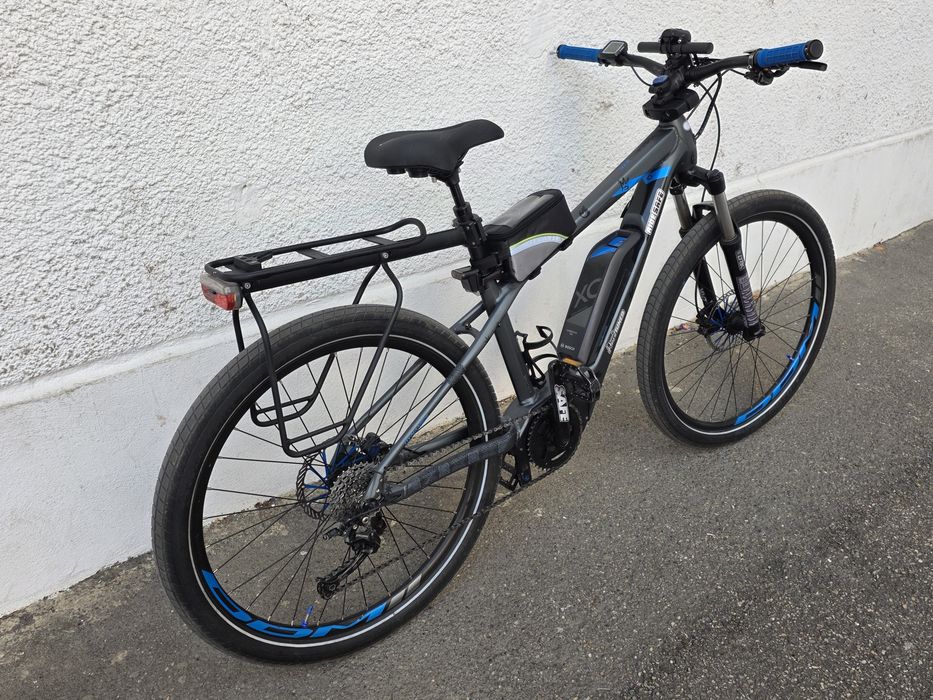 Bicicleta electrica Vulcano 500 roti 27.5x2.4 asistata cu portabagaj suspensie fata