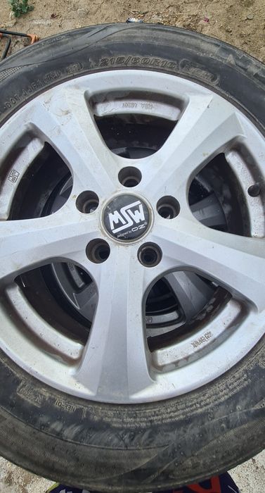 Jante aliaj 16" MSW by OZ + anvelope 215/60 R16