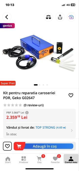 Kit reparatie caroserie PDR