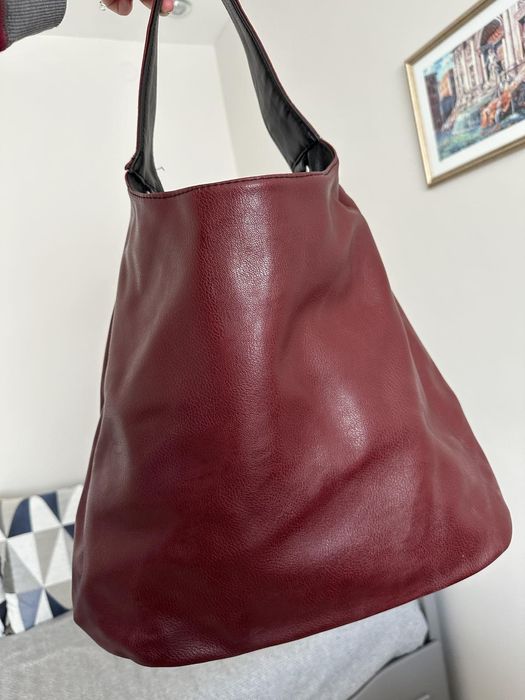 Двулицева дамска чанта с органайзер