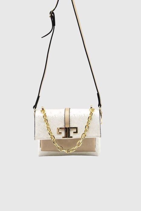 НОВО! ЛИКВИДАЦИЯ! Дамска чанта Silver&Polo в бежово със седеф