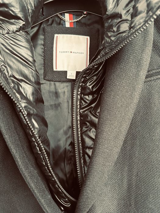 Черное пальте Tommy Hilfiger