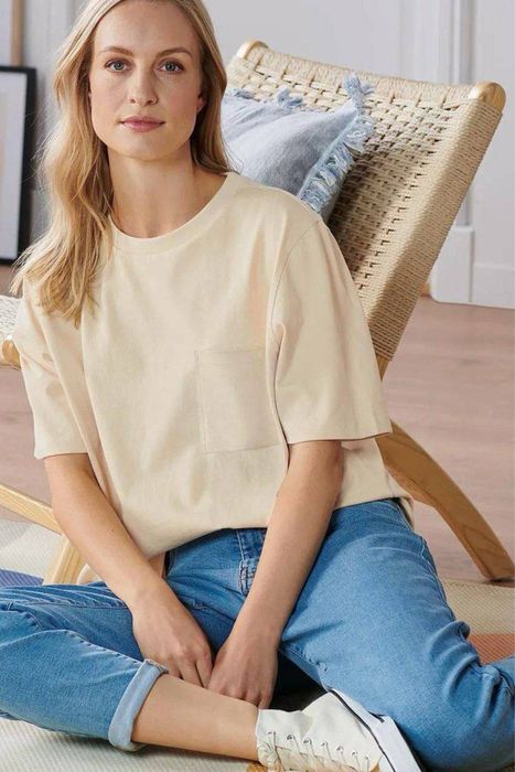 ‼️ Немецкая женская футболка оверсайз, голубая.