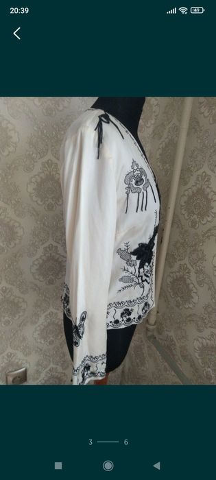 Пиджак шёлк Италия новый