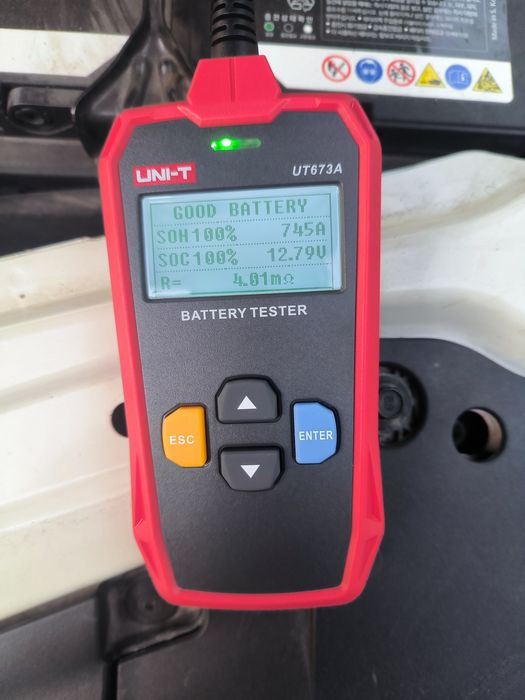 Проверка аккумулятора, пуска, и зарядки автомобиля