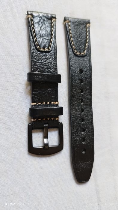 Кожанный ремешок для часов 20 мм