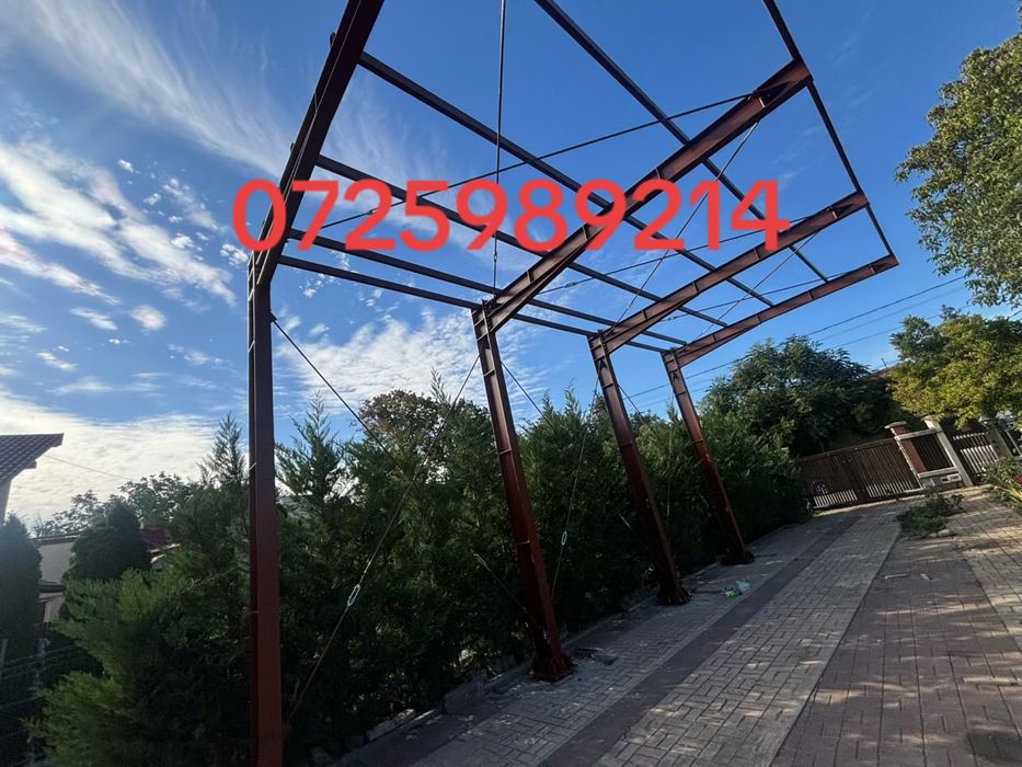 Structura metalica orice proiect realizam conform proiect carport hala