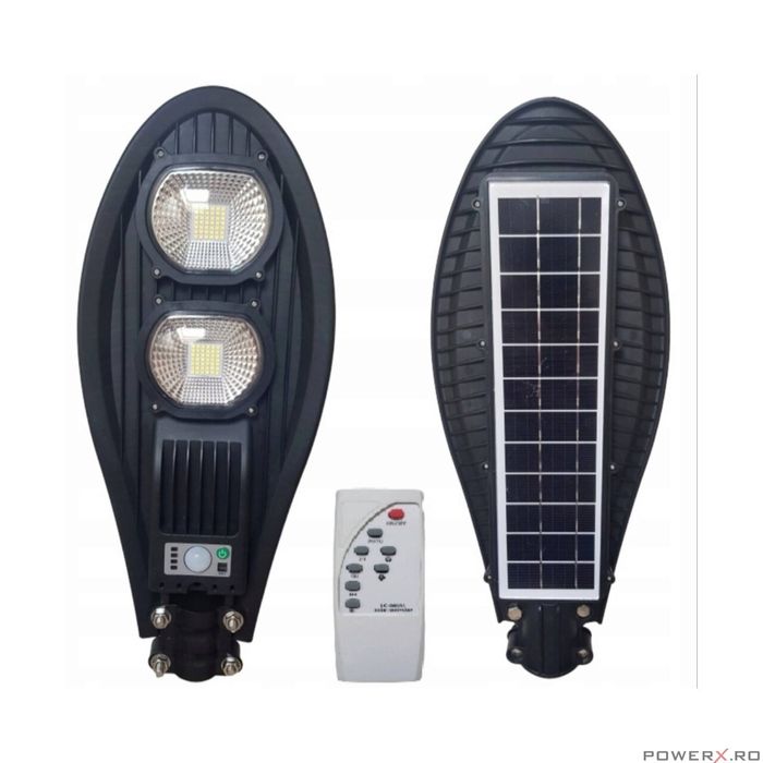 Lampa cu incarcare solara 100 W tip Cobra, panou incorporat,