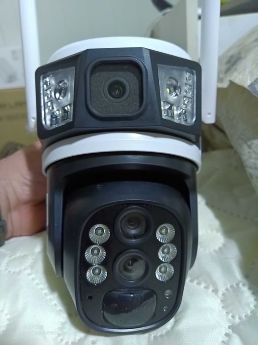 Безжична соларна двойна камера с 10* зуум и сим 4G