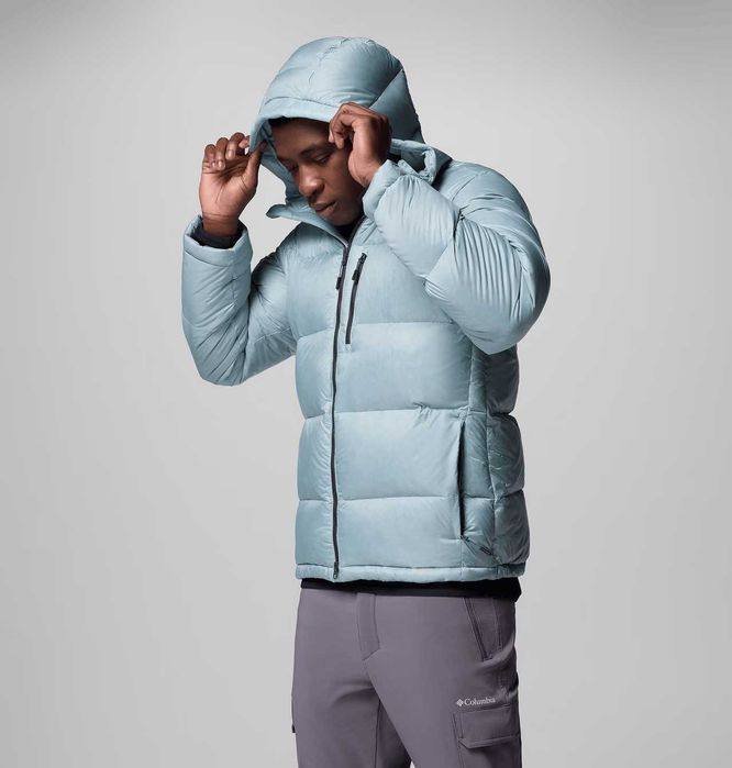 Columbia, Geacă cu puf Cloudview Down Hooded, Albastru, M