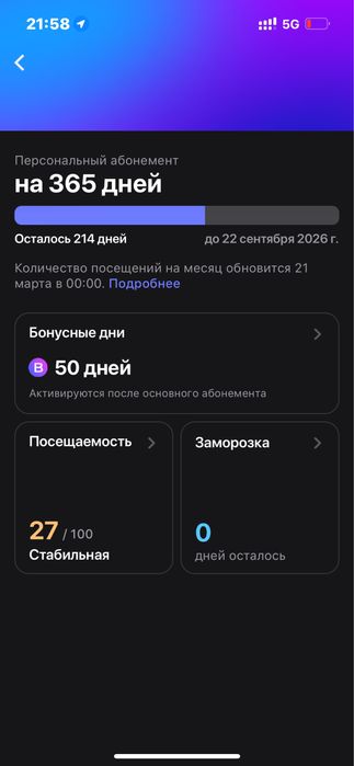 продам абонемент 1fit