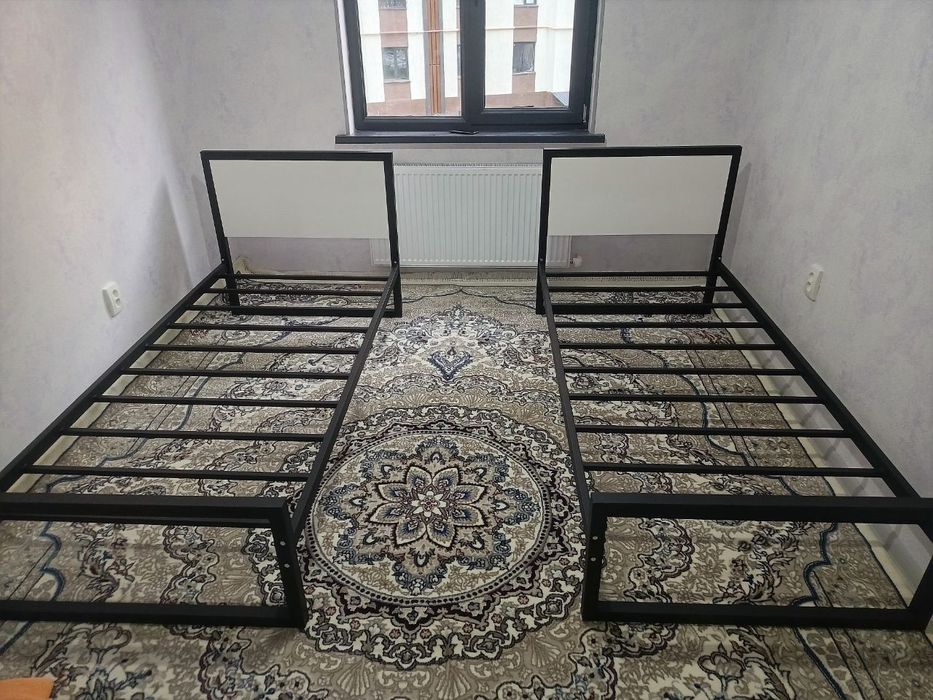 односпальная кровать Loft krovat темир крават metal kalavat Лофт