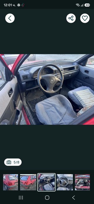 Ford fiesta 1.1 бензин