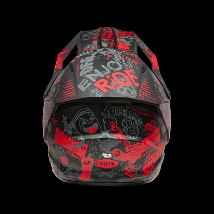 Каска O'NEAL 1SERIES Vibrant Black/Red V.26
