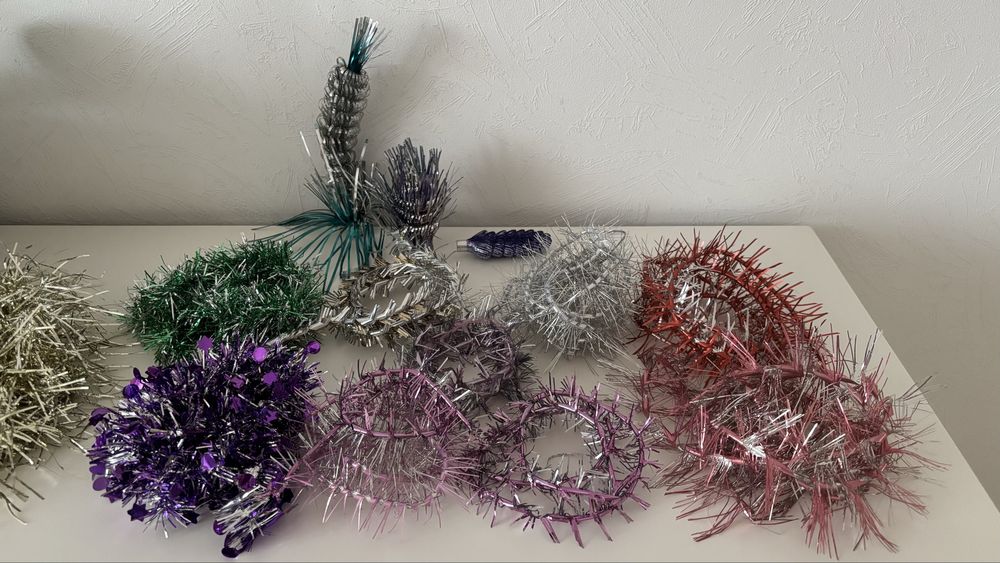 Новогодние игрушки, бусы, гирлянды СССР