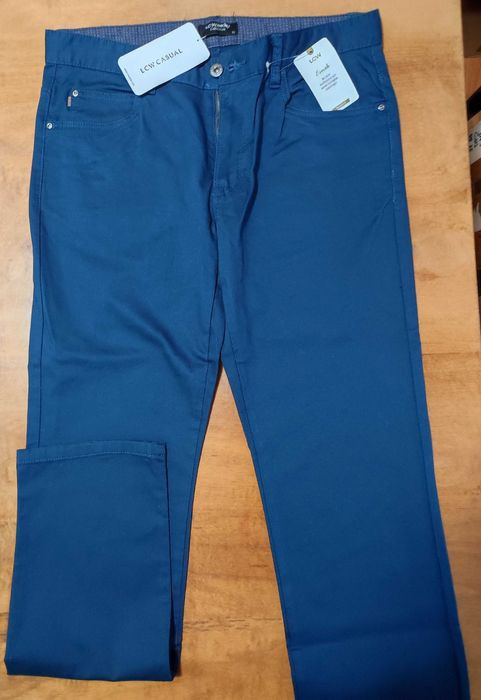 7 pantaloni slim fit H&M/LC Waikiki mar.W30,W31 [46-48/S] noi,eticheta