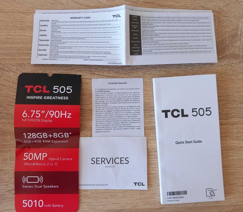 Нов смалтфон TCL 505