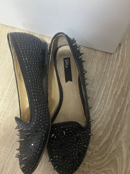 Balerini cu tinte, negri, 37, stare impecabila