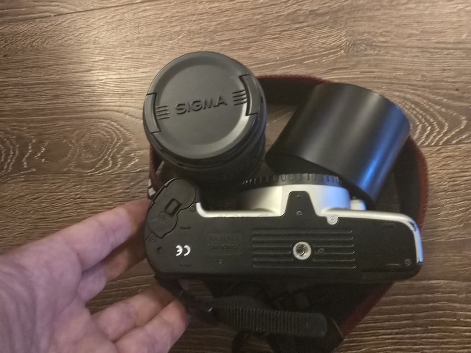 Canon 500 N pe film cu teleobiectiv Sigma