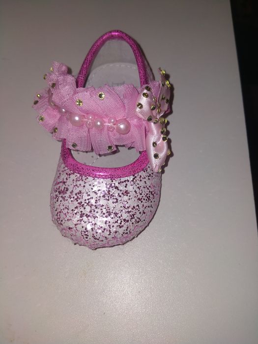 Туфельки детские с пайетками