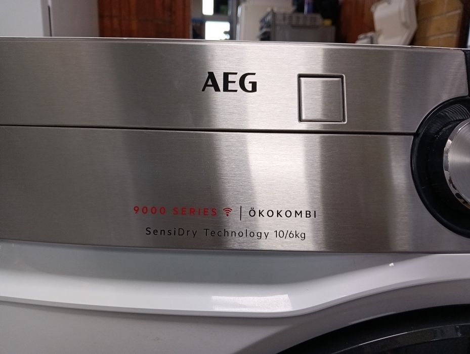 Като нова комбинирана пералня със сушилня с термопомпа Аег Aeg 9000 Series 10/6кг с две години гаранция!