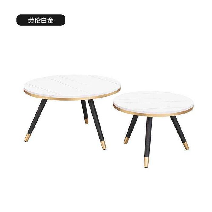 Журнальный столик 2в1 Elton с мраморным дизайном MDF