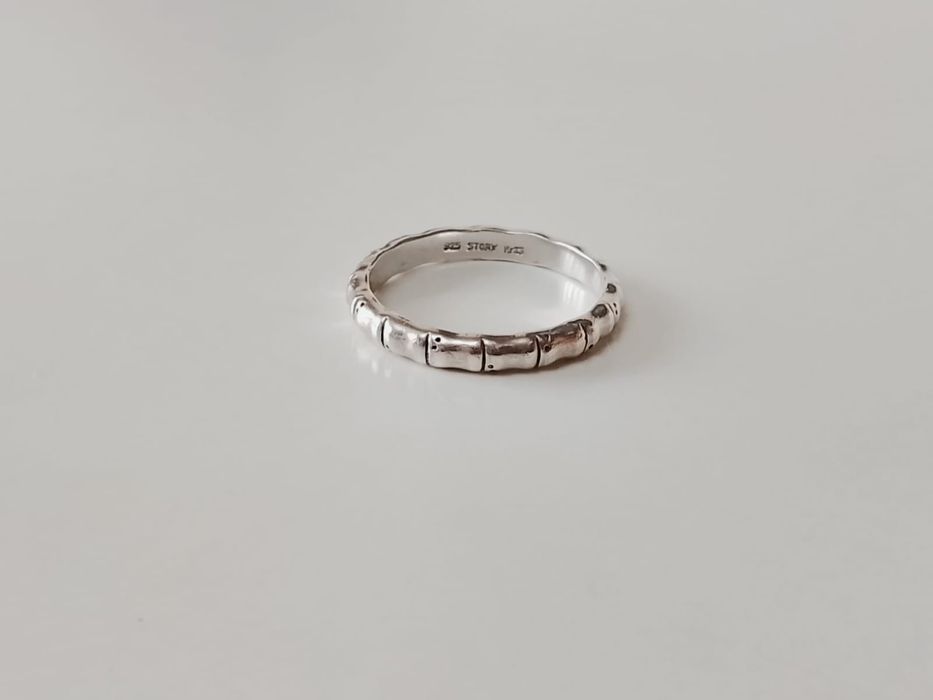 Inel din argint de 925, model de tip Bones & Stones, STORY